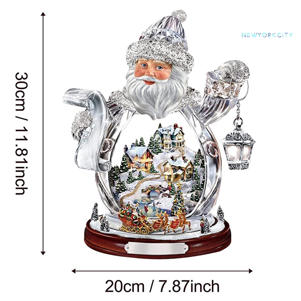 Sticker Dán Tường Chống Thấm Nước Họa Tiết Hộp Nhạc Giáng Sinh Bắt Mắt