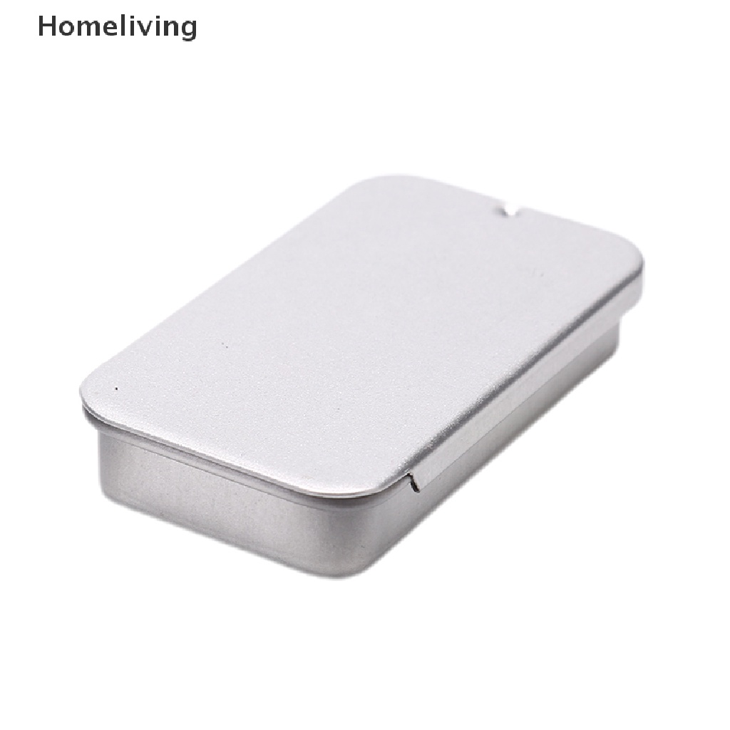 Bộ 3 Hộp Thiếc Đựng Thuốc / Trang Sức Có Nắp Trượt Tiện Dụng