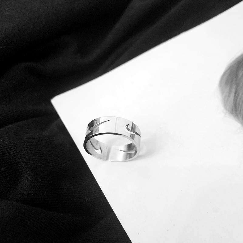 Nhẫn Hở Bằng Thép Không Gỉ Phong Cách Hip Hop