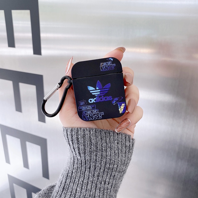 Vỏ Bảo Vệ Hộp Sạc Tai Nghe bluetooth airpods 1 / 2 / 3nd airpods pro2 Bằng tpu In Logo adidas Thời Trang