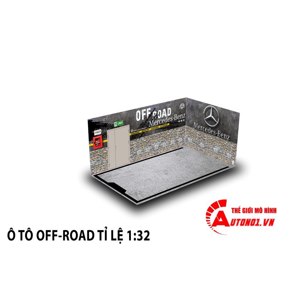 DIORAMA GARAGE CHO Ô TÔ OFFROAD TỈ LỆ 1:32 DR002