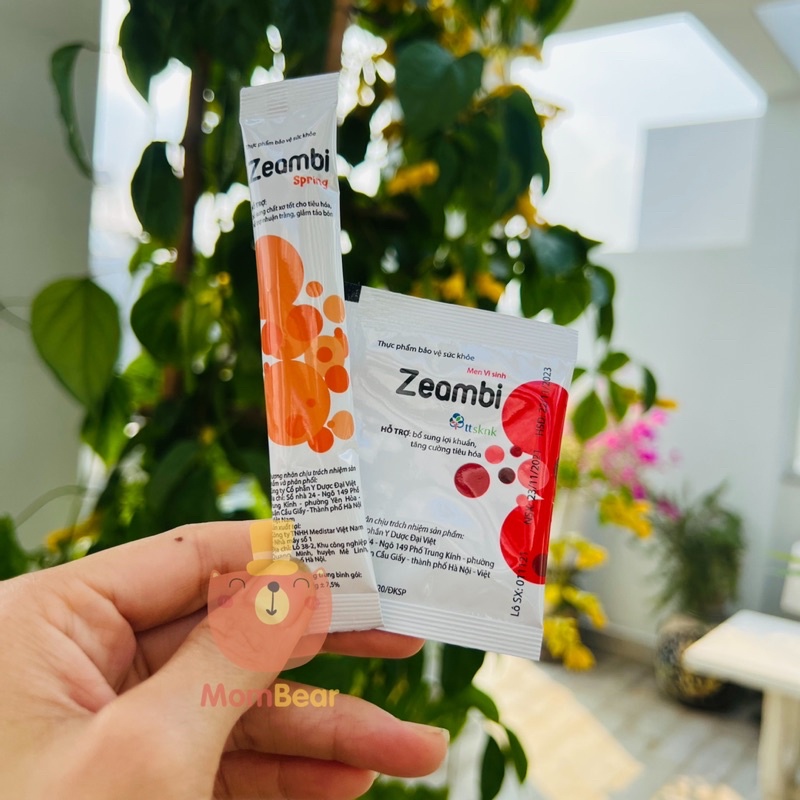 Combo Hỗ Trợ Táo Bón Cho Bé Men Vi Sinh Zeambi & Chất Xơ Zeambi Spring