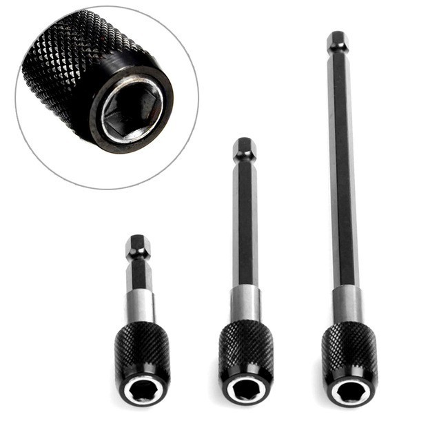 Bộ 3 khớp nối mũi lục giác nam châm cho máy khoan
