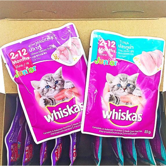 Pate Whiskas Cho Mèo Con Vị Cá Ngừ 85g