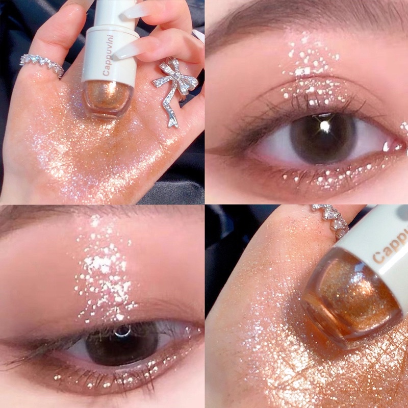 Bút kẻ nhũ mắt blingbling dạng gel bút kẻ bọng mắt makeup dự tiệc văn nghệ