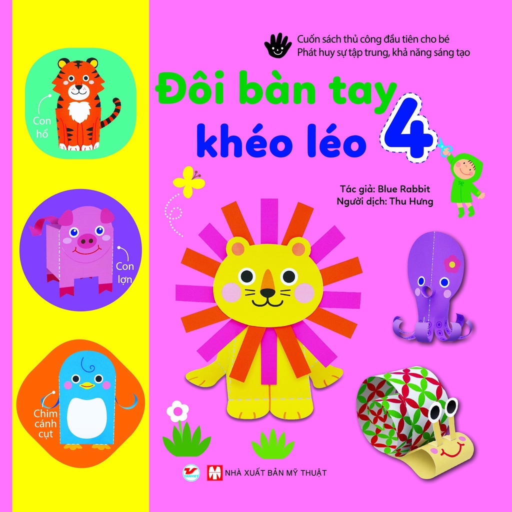 Combo 5 Sách thủ công - Đôi bàn tay khéo léo (Tặng kèm kéo an toàn)
