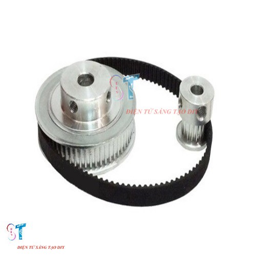 Pulley Bánh Răng Nhôm MXL 40 Răng Bản Rộng Đai 11mm Trục 5mm