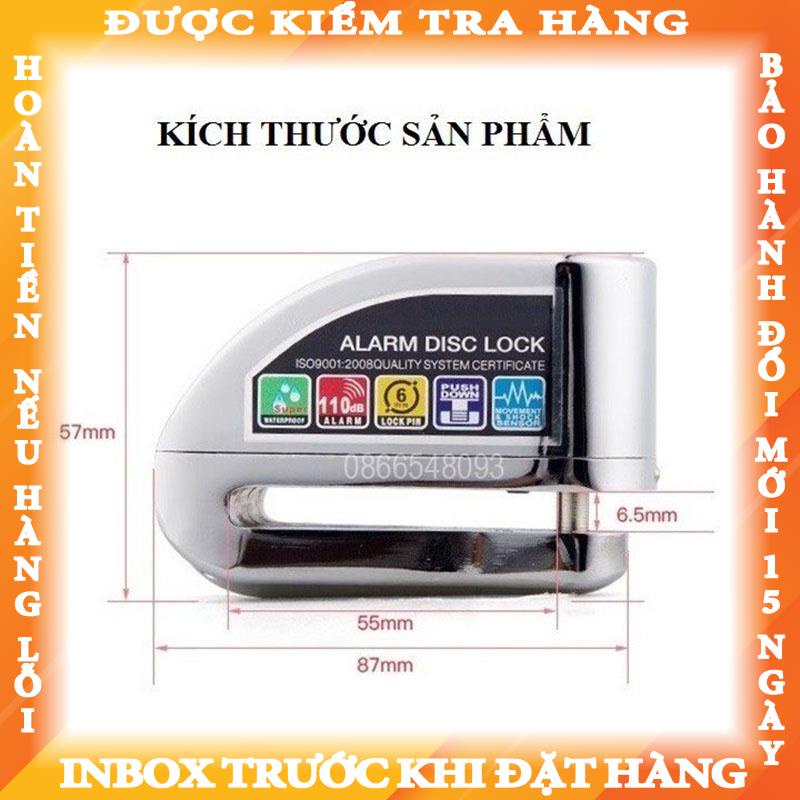 Ổ khóa đĩa xe máy ALARM chống trộm có còi hú báo động bảo hành 6 tháng daudai