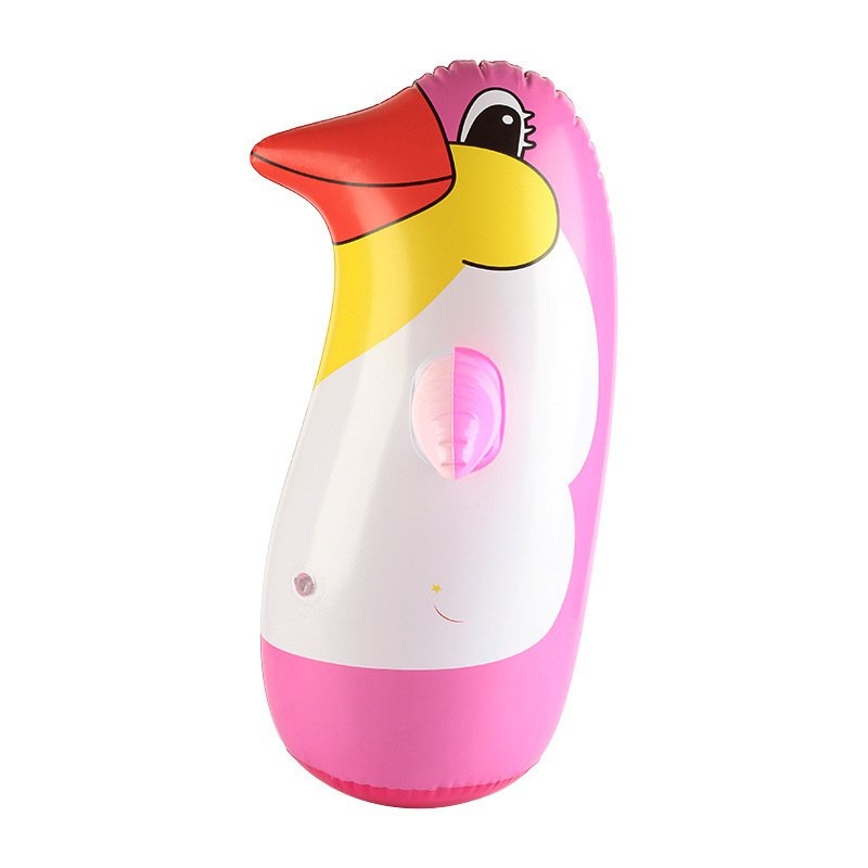 Đồ Chơi Lật Đật Bơm Hơi Bằng Nhựa PVC Hình Chim Cánh Cụt Hoạt Hình Dành Cho Trẻ Em