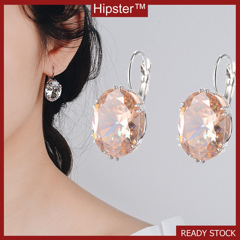 Bông tai đính đá thiết kế thời trang cho nữ
