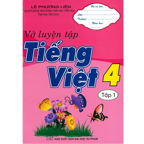 Sách - Combo Vở luyện tập tiếng việt 4 (Tập 1+Tập 2)