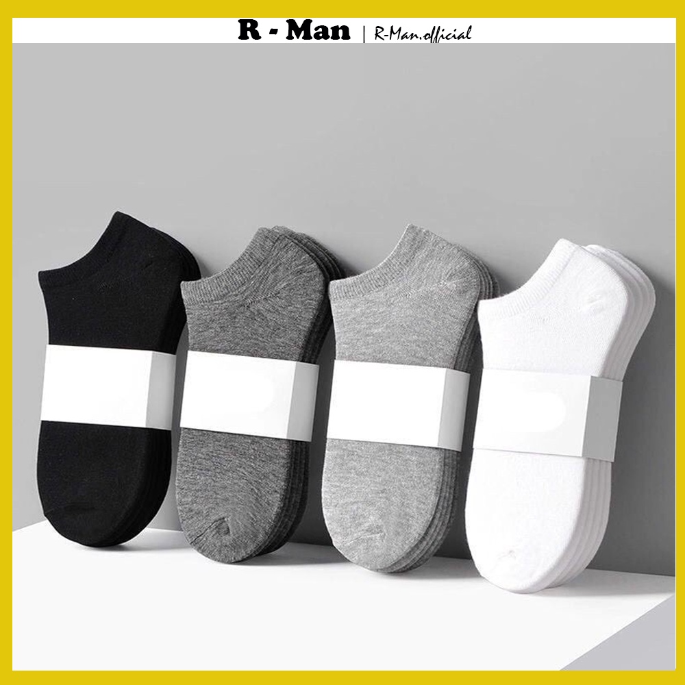 Đôi Tất Ngắn Nam Chống Hôi Chân - Chất Liệu Cotton Thoáng Khí - R-MAN