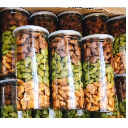 Bánh Gấu Nhân Kem Mix 3 vị [ HÌNH THẬT 100% ] Lon Pet 450gr