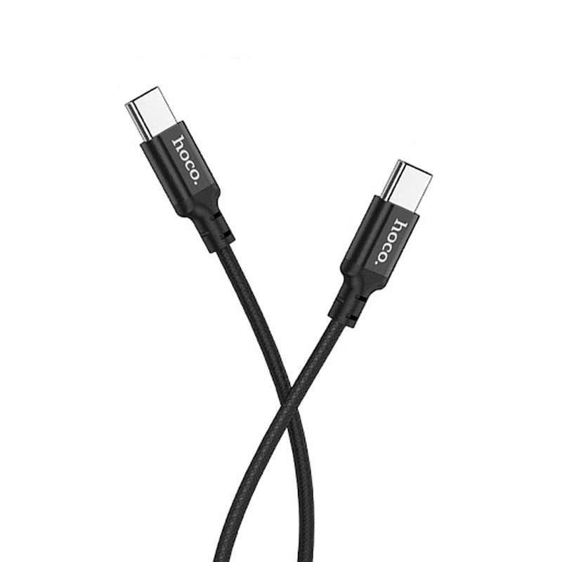 Cáp sạc Hoco X14 PD 60W Type-C to Type-C, sạc nhanh 3.0A, truyền dữ liệu, dây bọc dù chống đứt, gãy gập. dài 1m