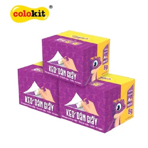 Keo khô Colokit tím đổi màu trong suốt G-C008