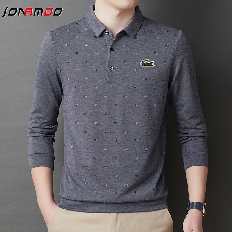 MỚI Áo polo tay dài thời trang dành cho nam