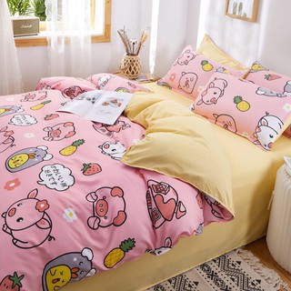 Set 5 món chăn ga gối Cotton Poly Hàn quốc
