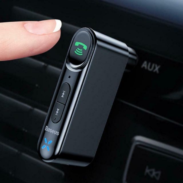 Bộ thu phát tín hiệu Bluetooth Baseus qua cổng AUX , hỗ trợ đàm thoại rảnh tay,nghe nhạc cho loa trên ô tô ,dàn loa