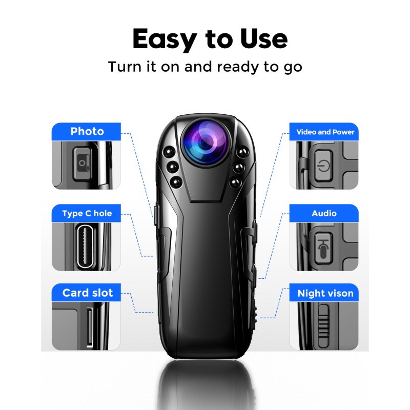 Camera Hồng Ngoại L02 1080P Full HD Góc Rộng 125 Độ