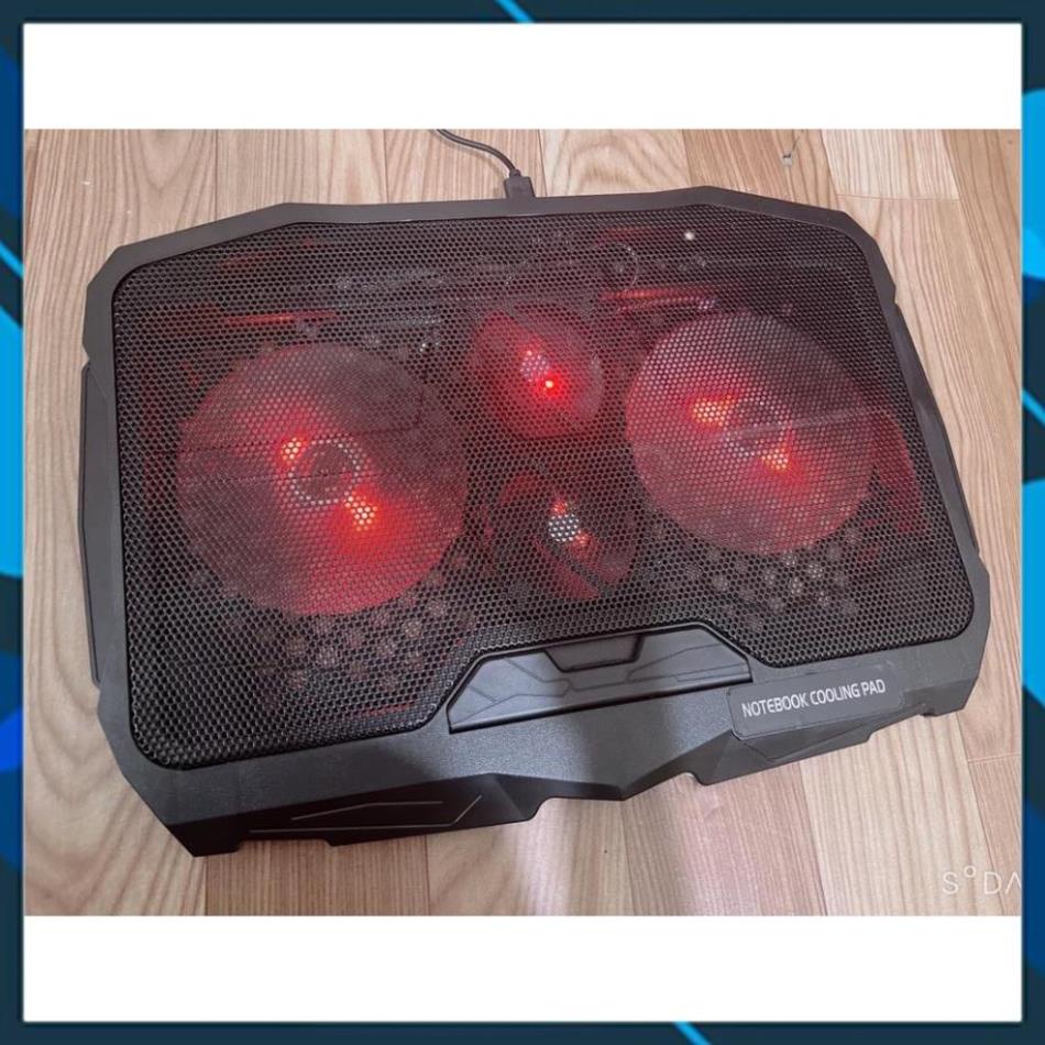 Đế tản nhiệt laptop, Đế tản nhiệt S18 COOLER 4 quạt mạnh mẽ, ổn định, chống ồn, dòng cao cấp cho game thủ