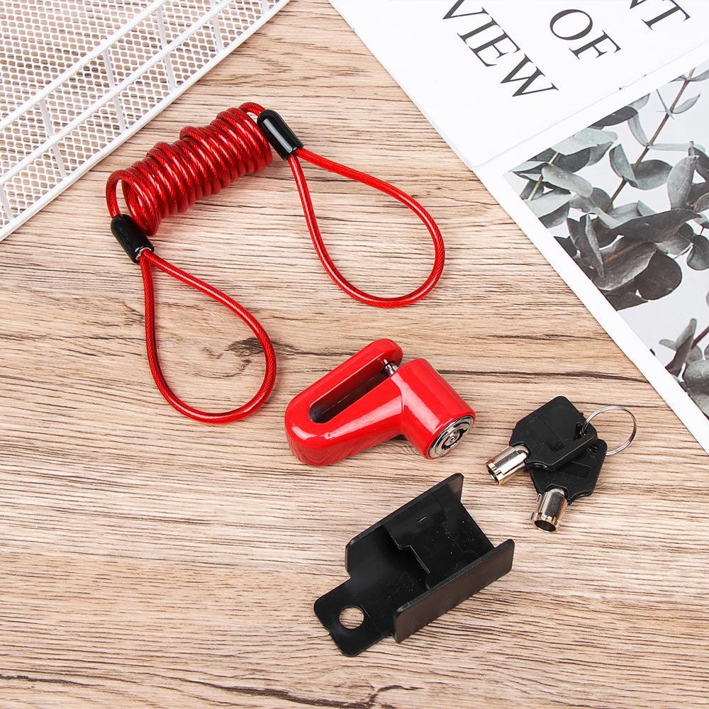 Bộ Ổ Khóa Đĩa Phanh Bằng Dây Thép Chống Trộm Cho Xe Scooter