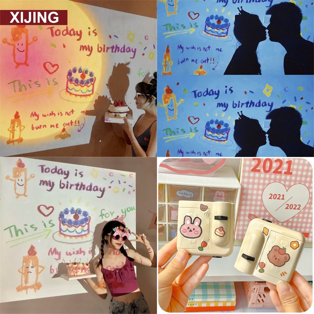 【COD】Đèn Chiếu Thiết Kế Sáng Tạo Phong Cách Hàn Quốc Cho Bé