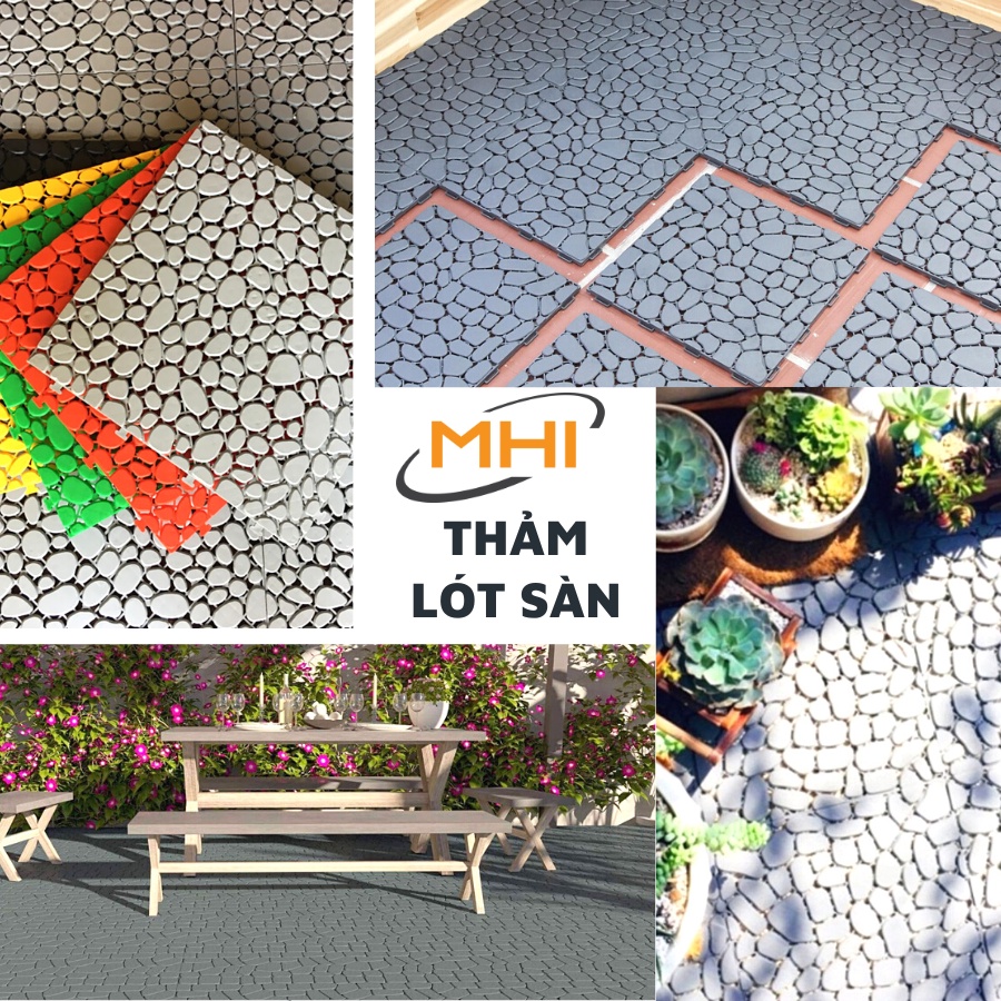 🌟Vỉ nhựa lót sàn ban công T-High các mẫu sỏi, mẫu 5 nan - Tấm Lót Sàn Nhựa bể bơi, sân vườn, sân thượng
