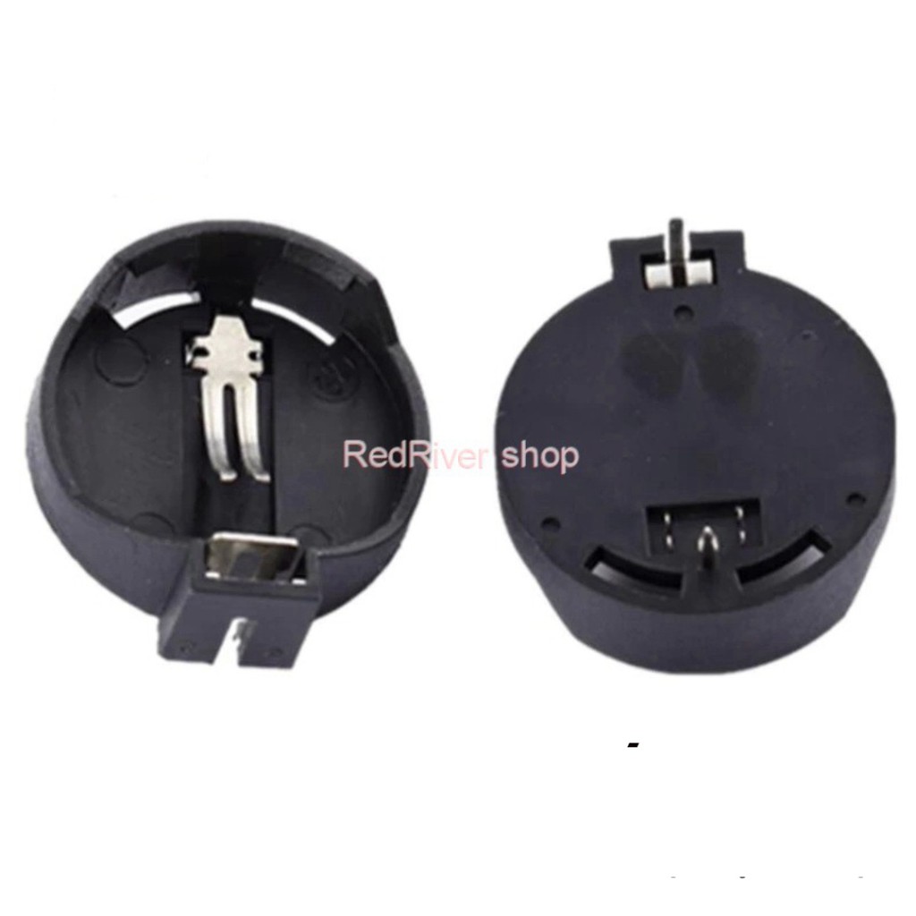 Đế pin cúc 3V CR2032/CR2025 chân cắm 180°