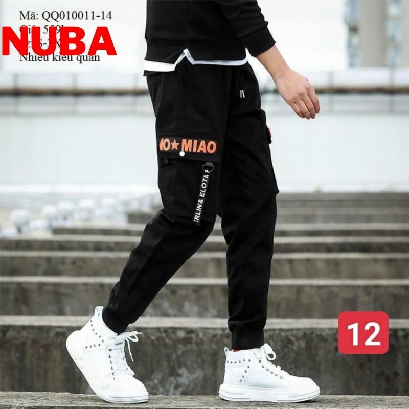 Quần jogger nam bo chân chất kaki cao cấp co giãn 4 chiều, quần baggy NUCA 12