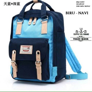 Ba Lô Học Sinh Thời Trang Hàn Quốc 2 Màu 5 - Màu Xanh Dương