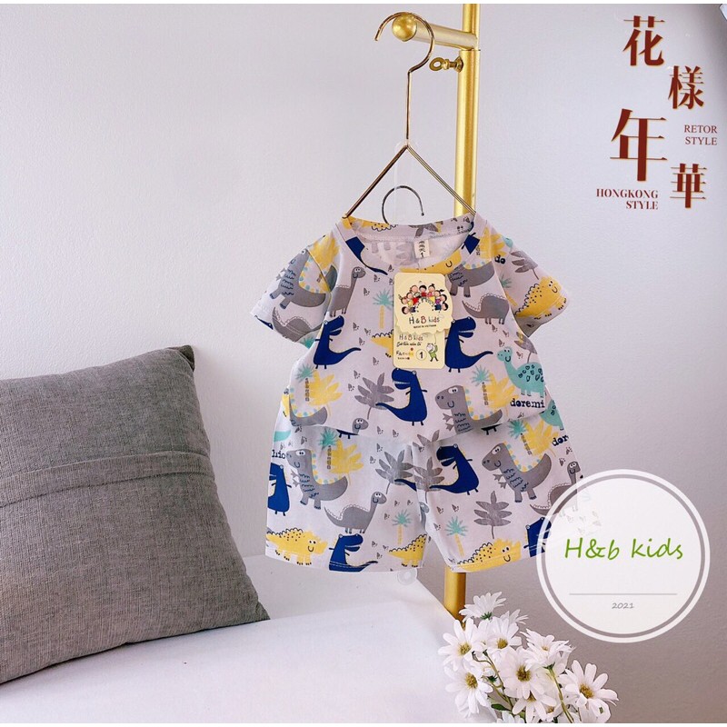 bộ cotton xuất hàn bé trai bé gái (nhiều mẫu )