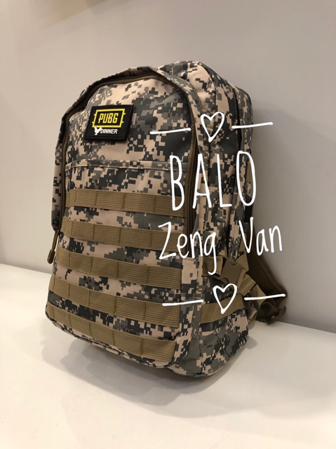 Balo phượt chiến thuật nguỵ trang rằn ri PUBG
