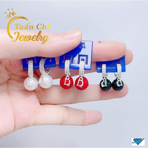 [ Khuyên Đẹp Mới Về] Bông Tai Nữ Đính Ngọc Cách Điệu- Thanh Lịch Theo Phong Cách Hàn Quốc