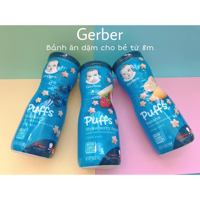 Bánh ăn dặm Gerber cao ( Hàng Air)
