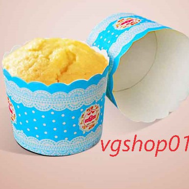 Khuôn giấy lót bánh cupcake cứng (50 cái) mầu sắc ngẫu nhiên