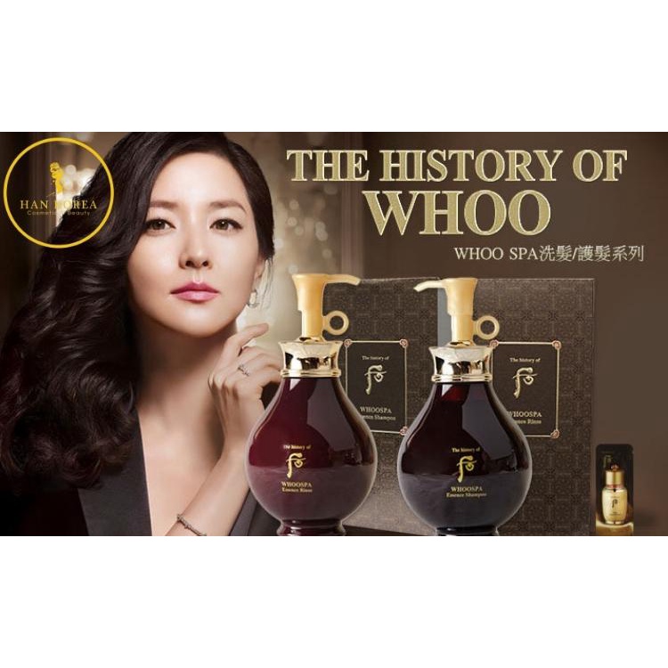 Gội xả đông y Whoo Spa, Giảm rụng, giúp tóc chắc khỏe, chăm sóc tóc mềm mượt chuyên sâu chuẩn Spa Hân Korea