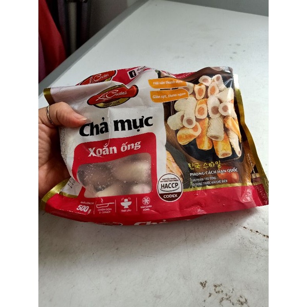 Mực xoắn loại ngon LC, túi 500g