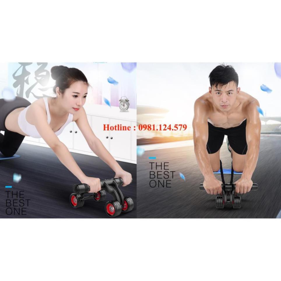 Con lăn tập bụng 4 bánh