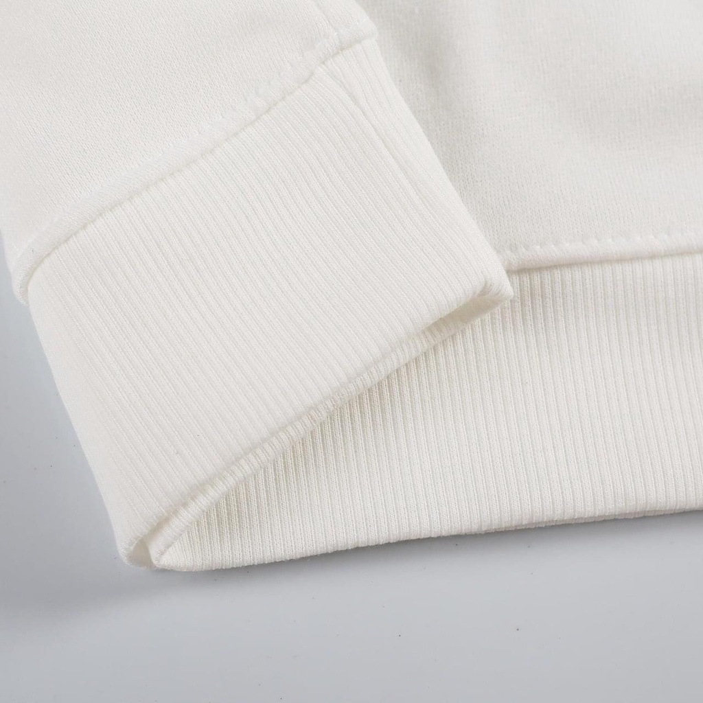 Áo sweater nỉ unisex BEA - áo nỉ bông form rộng in hình essential màu Hotren 2022