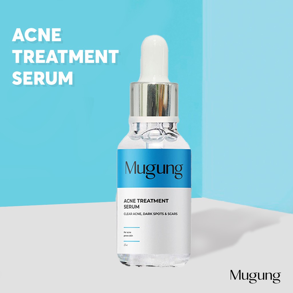 Serum giảm mụn Mugung 7 ngày hiệu quả giảm mụn đầu đen,mụn bọc (Làm xẹp không bong da) Acne Treatment 15ml