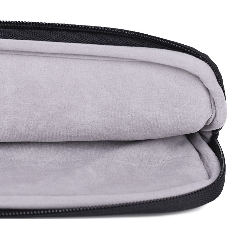 Túi chống sốc laptop cao cấp- bằng da- 2 ngăn- dành cho laptop 12/13/13.3/14/15/15.6 inch chống sốc-Đen sọc cam