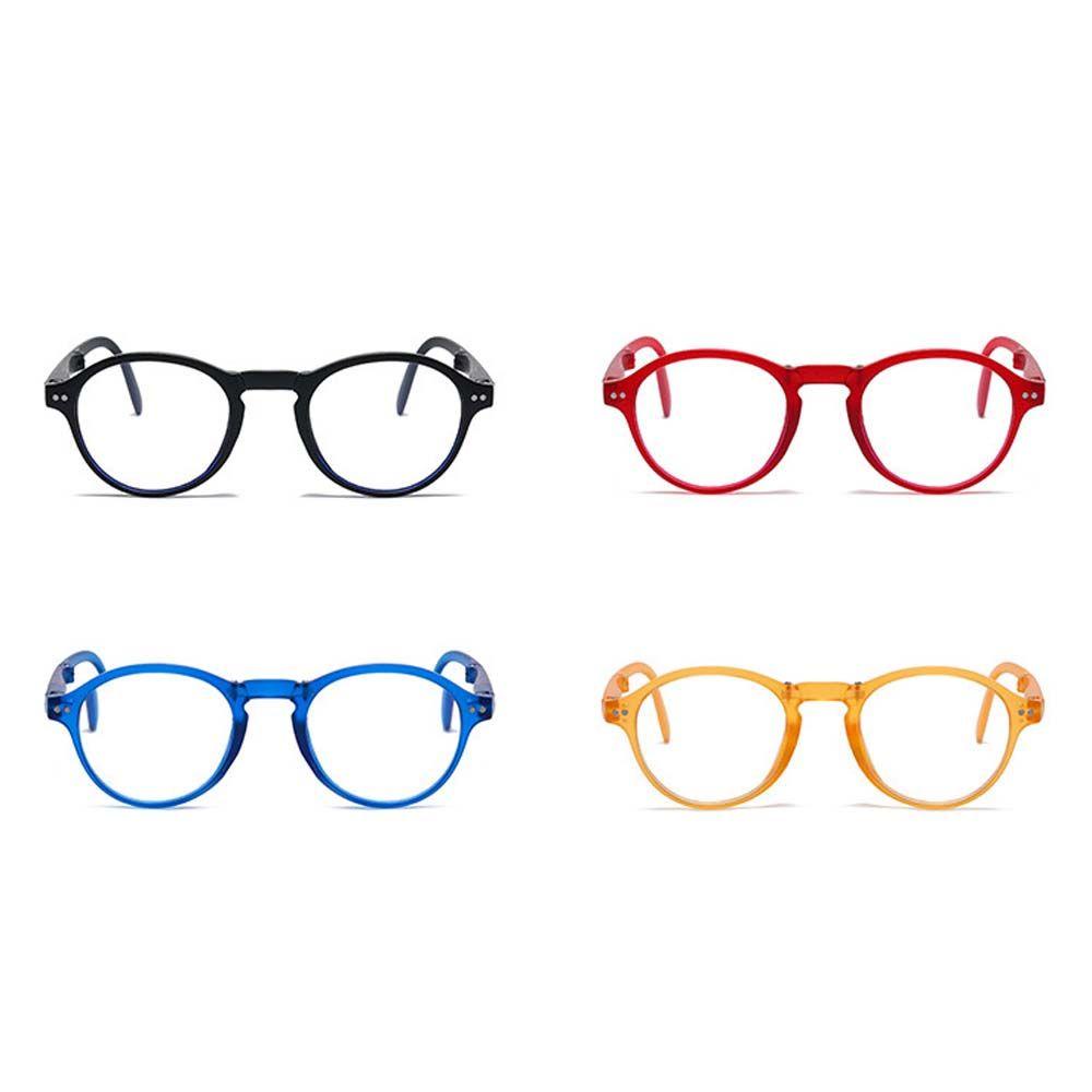 Mắt Kính Đọc Sách Gấp Gọn Chống Ánh Sáng Xanh +1.0~+4.0 Hình Tròn Phong Cách Hàn Quốc Cho Nam Và Nữ