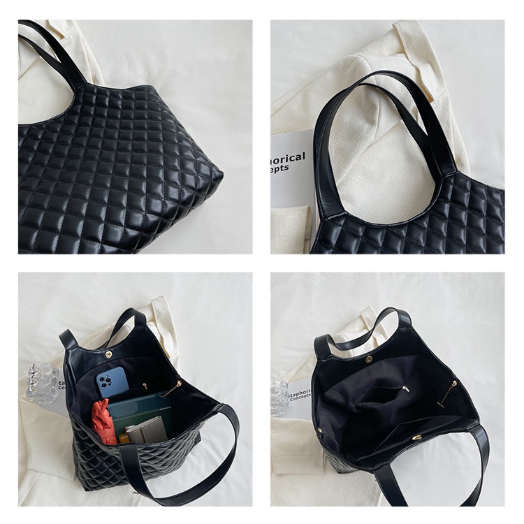 Túi Tote Đeo Vai Màu Trơn Cỡ Lớn Thời Trang Mùa Thu Hàng Mới 2022