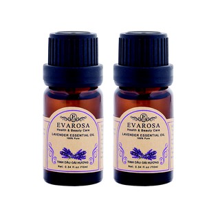 Combo 02 tinh dầu oải hương evarosa chai 10ml