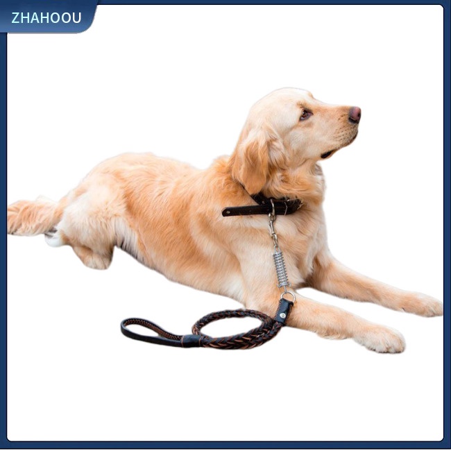 ☃Nhà☃ Vòng Cổ + Dây Đeo Đi DạO BằNg Da Cho Thú Cưng