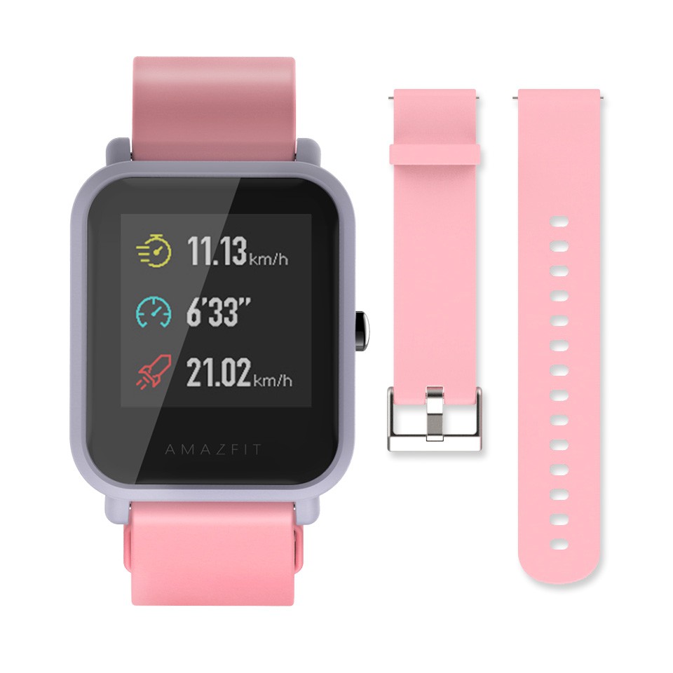 Dây Đeo Thay Thế Chất Liệu Cao Su Silicon Mềm Cho Amazfit Bip U S Lite Pop Pro Gts 2 Mini 2e Gtr 42mm