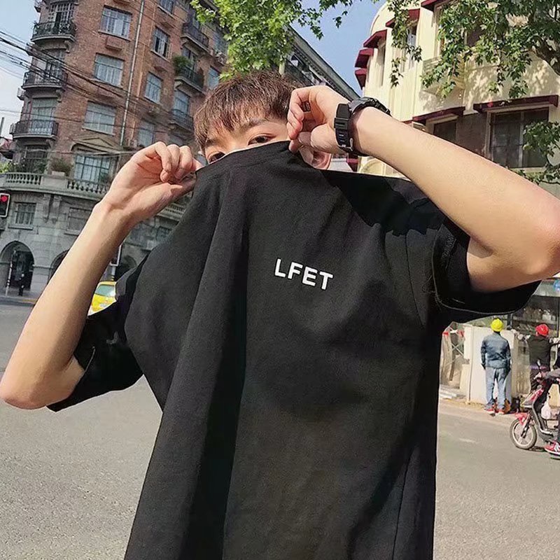 Áo Thun Tay Ngắn Dáng Rộng In Chữ Thiết Kế Thoải Mái Thời Trang Mùa Hè Cho Nam