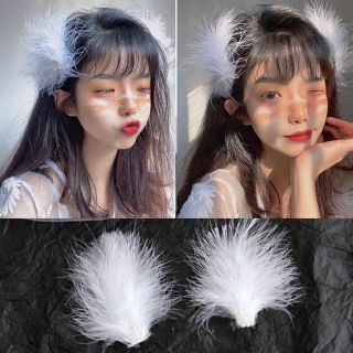 Kẹp tóc lông vũ | Phụ kiện tóc | Lolita