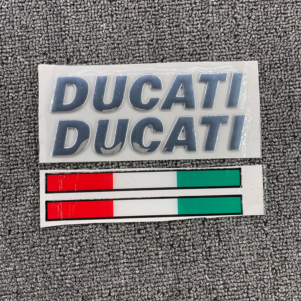 Miếng dán bình xăng hình logo 3D cho Ducati 1200 959A 848 EVO ABS 796 821 895