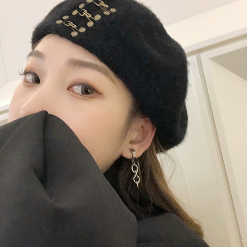 Bông Tai Dạng Kẹp Không Cần Xỏ Lỗ Phong Cách hip hop Thời Trang Cao Cấp